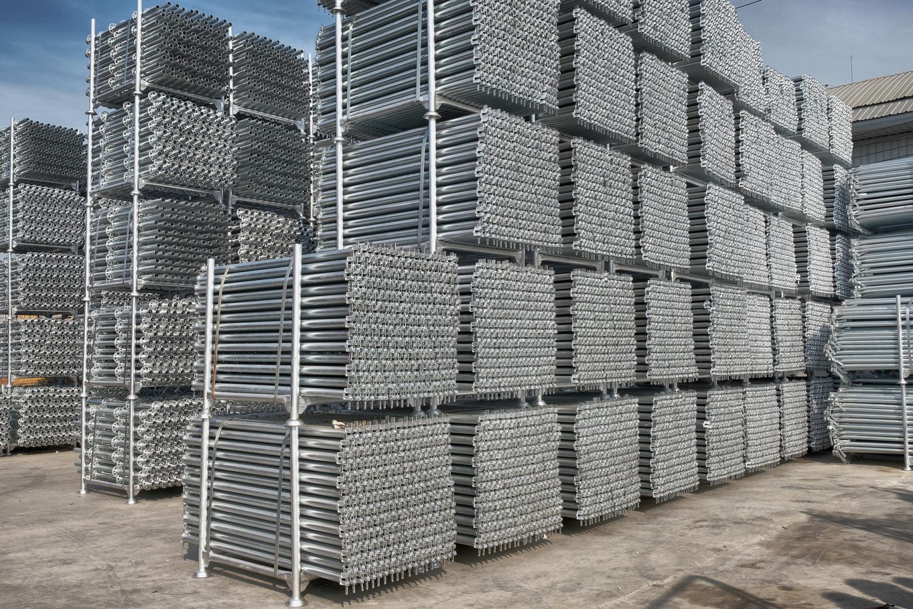 Stockage structure échafaudage